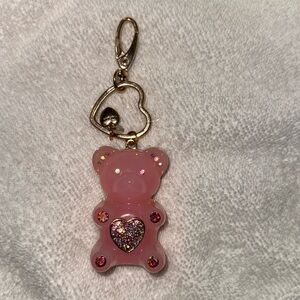 Betsey Johnson Jumbo Pink Gummy Bear bag/purse charm!